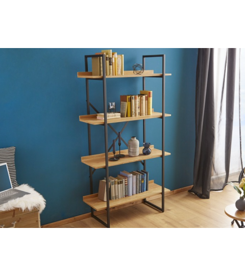 Etagère factory 166cm chêne