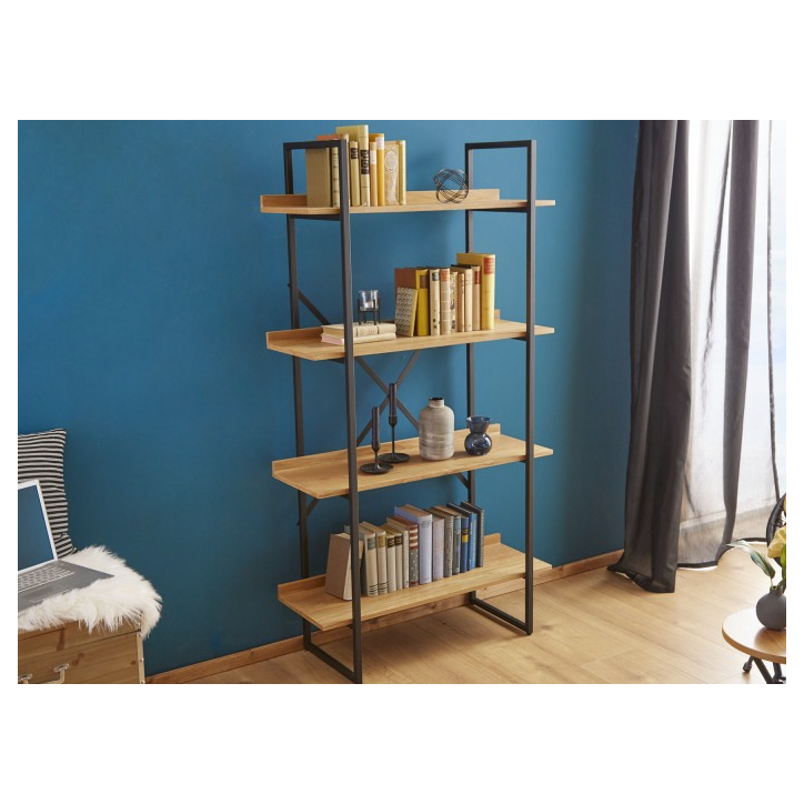 Etagère factory 166cm chêne