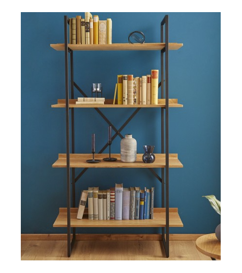 Etagère factory 166cm chêne
