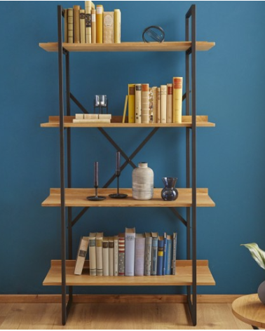 Etagère factory 166cm chêne