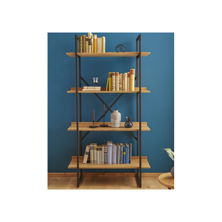 Etagère factory 166cm chêne