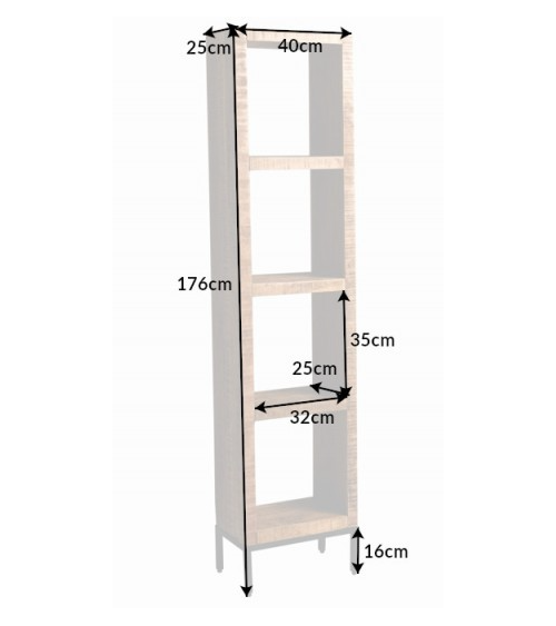 Etagère Iron craft 180x40cm