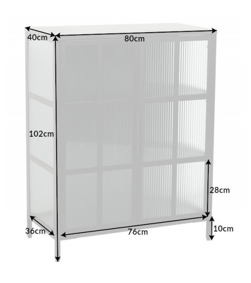 Vitrina Dura Steel 102cm