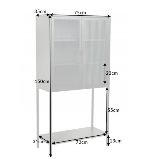 Vitrine Dura Steel 150cm