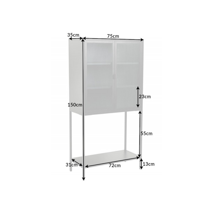 Vitrine Dura Steel 150cm