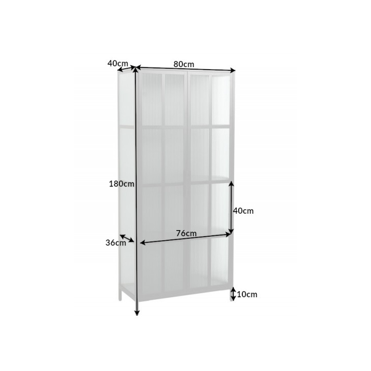 Vitrine Dura Steel 180cm