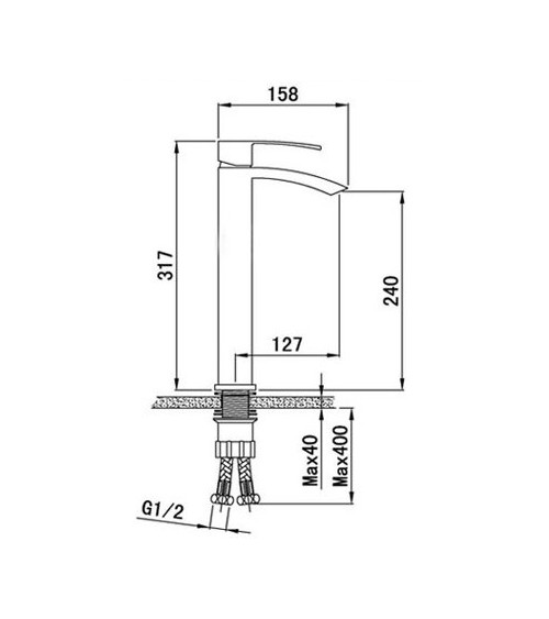 Mitigeur BRISTO haut