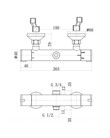 Ensemble de douche thermostatique VENNESLA