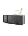 Buffet VISCONTI finition marbre noir 180 cm