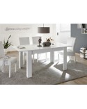 Table à manger MIREL en Blanc 180 cm