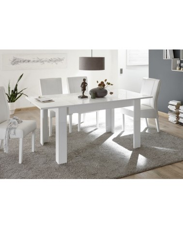 Table à manger MIREL en Blanc 180 cm