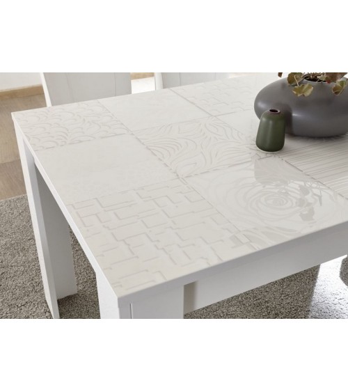 Table à manger MIREL en Blanc 180 cm