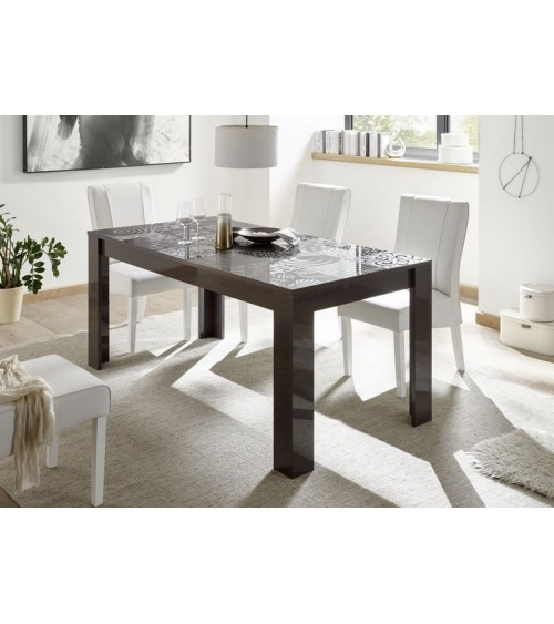 Table à manger MIREL anthracite 180 cm