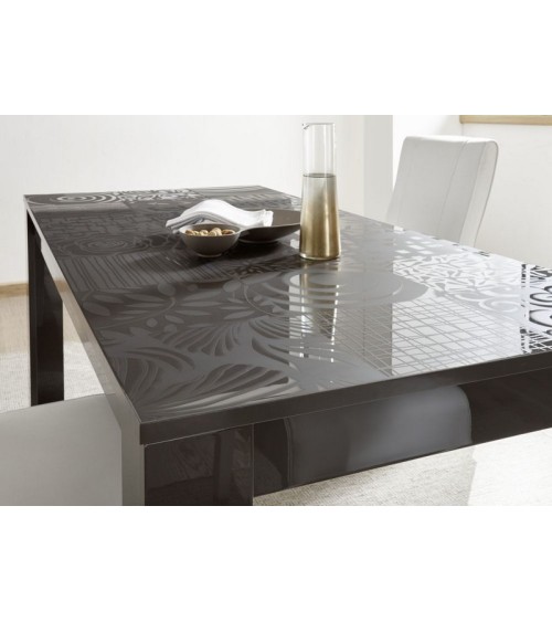 Table à manger MIREL anthracite 180 cm