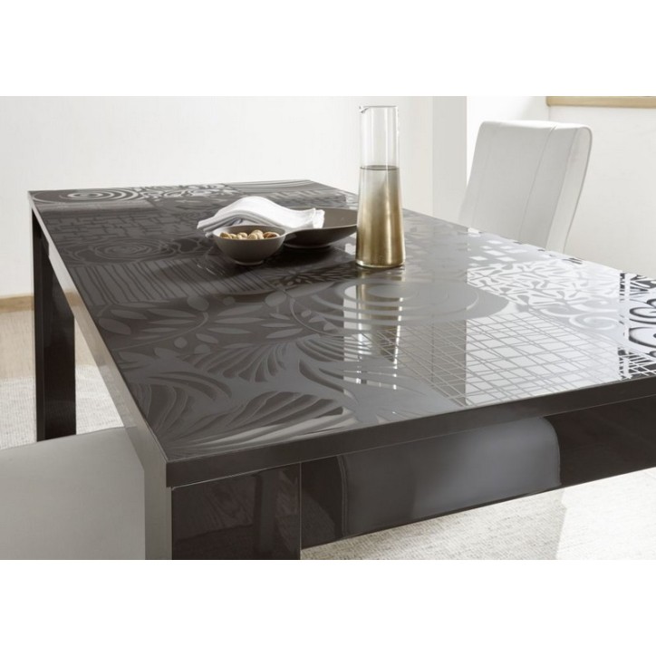 Table à manger MIREL anthracite 180 cm