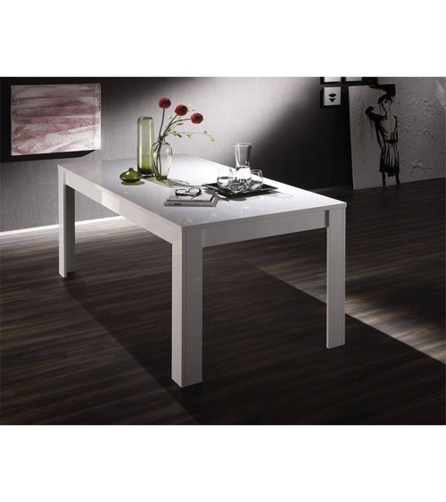 Table de salon BASIC, 140x90 cm, blanc