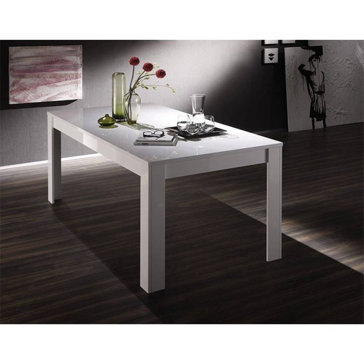 Table de salon BASIC, 140x90 cm, blanc