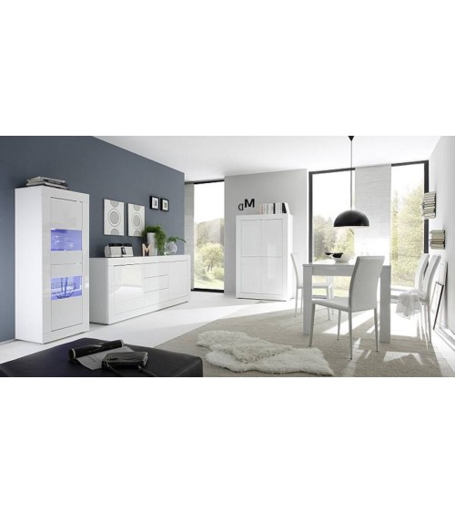 Table de salon BASIC, 140x90 cm, blanc