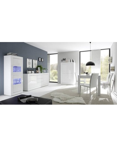 Table de salon BASIC, 140x90 cm, blanc