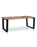 Table BELLINI chêne massif 200cm