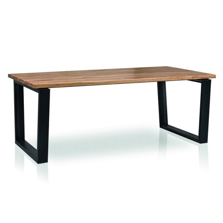 Table BELLINI chêne massif 200cm