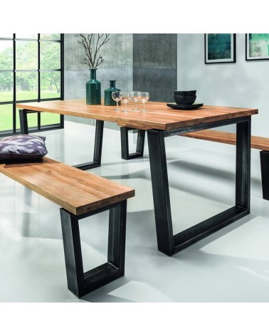 Table BELLINI chêne massif 200cm