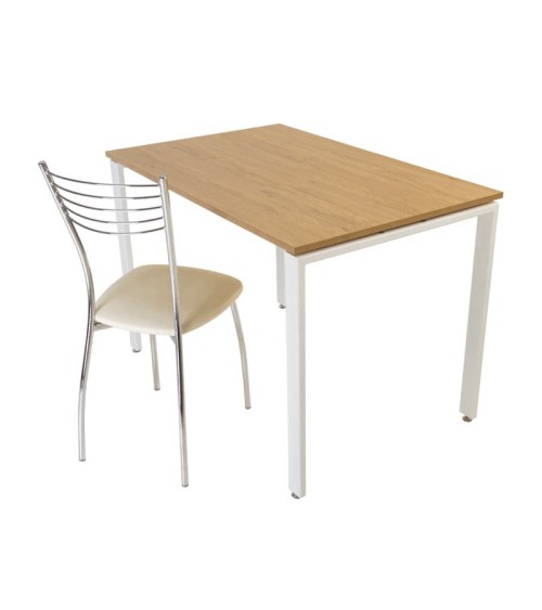 Table à manger BERN ALU 110 cm bouleau