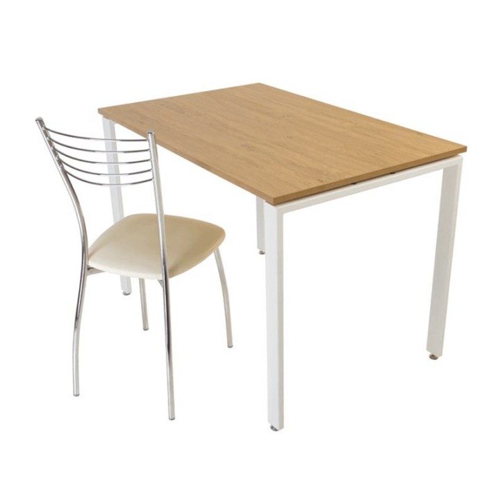 Table à manger BERN ALU 110 cm bouleau