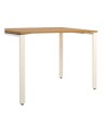 Table à manger BERN ALU 110 cm bouleau