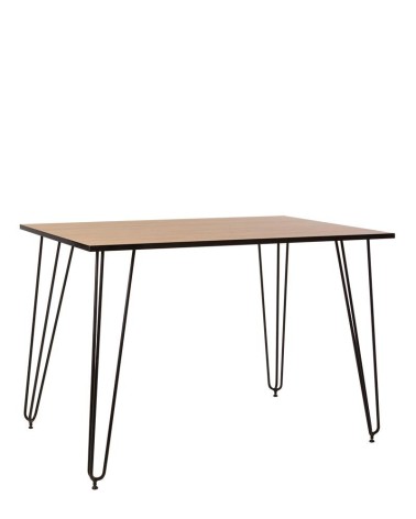 Table à manger ALLER BLACK 110-120 cm chêne