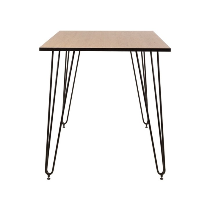 Table à manger ALLER BLACK 110-120 cm chêne