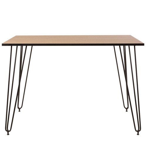 Table à manger ALLER BLACK 110-120 cm chêne