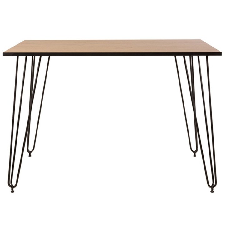 Table à manger ALLER BLACK 110-120 cm chêne