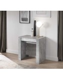 Table/console extensible 54-252 cm effet béton