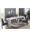 Table/console extensible 54-252 cm effet béton