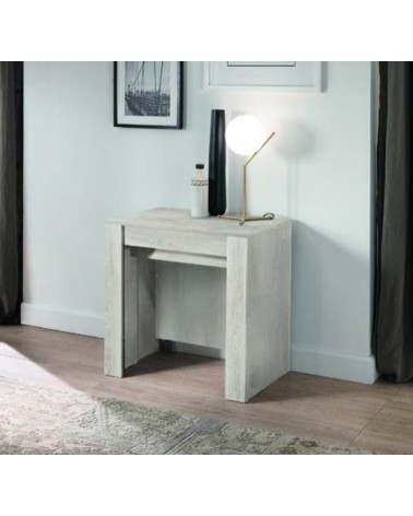 Table/console extensible 54-252 cm Pin blanc