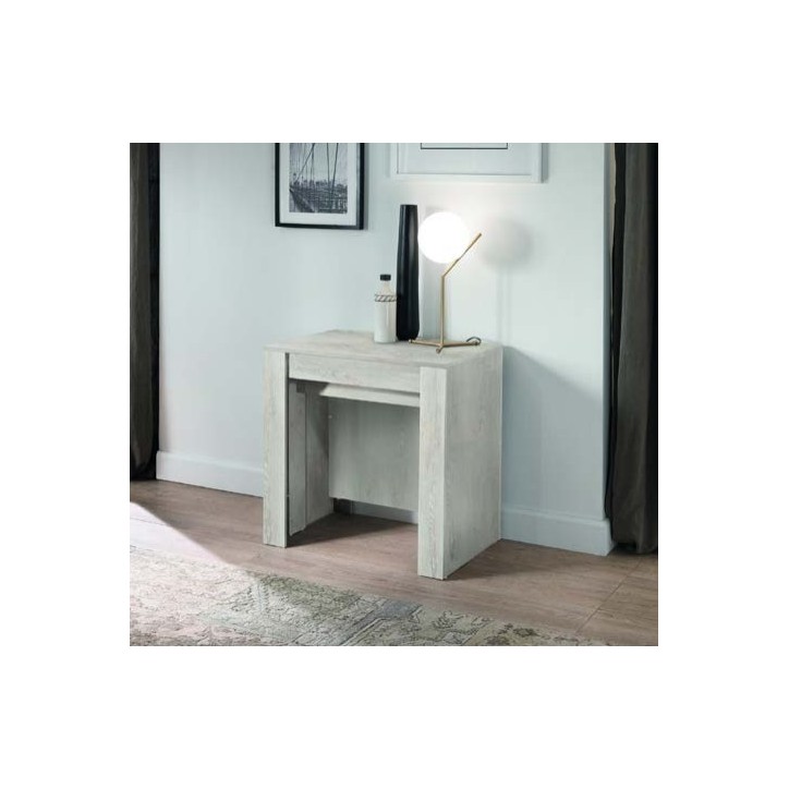 Table/console extensible 54-252 cm Pin blanc