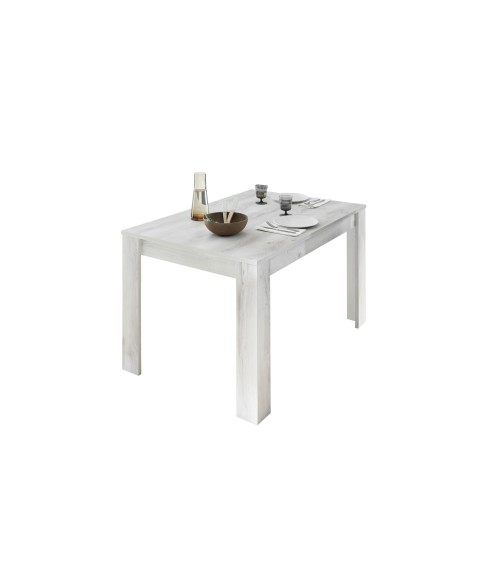 Table extensible SAMANTHA effet pin blanc 137-48/79/90 cm