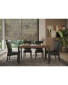 Table ETNA 140 cm chêne mercure et métal