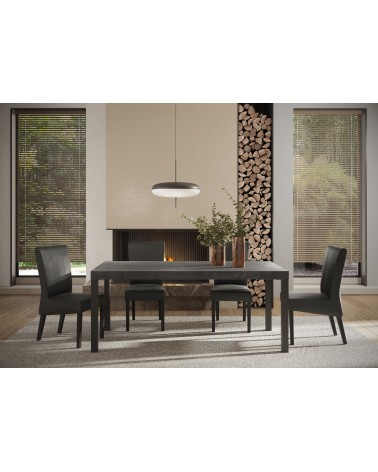 Table ETNA 190 cm Plomb et métal