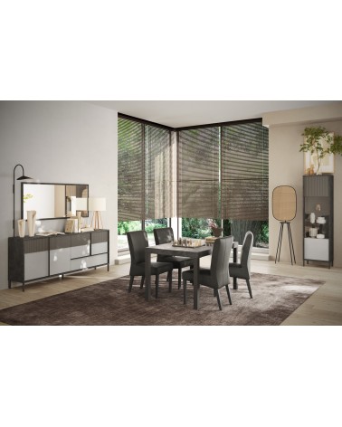 Table ETNA 140 cm Plomb et métal