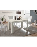 Table ANDORRE 137 cm avec rallonge 48 cm Cashmere