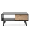 Table basse WILLOW 104 cm chêne et noir