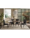 Table PAUL 180 cm Chêne mercure et bronze