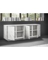 Buffet VISCONTI finition marbre blanc 180 cm