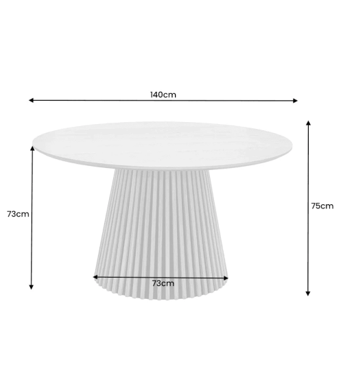 Table à manger VALHALLA WOOD 140 cm