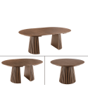 Table à manger VALHALLA WOOD ronde extensible