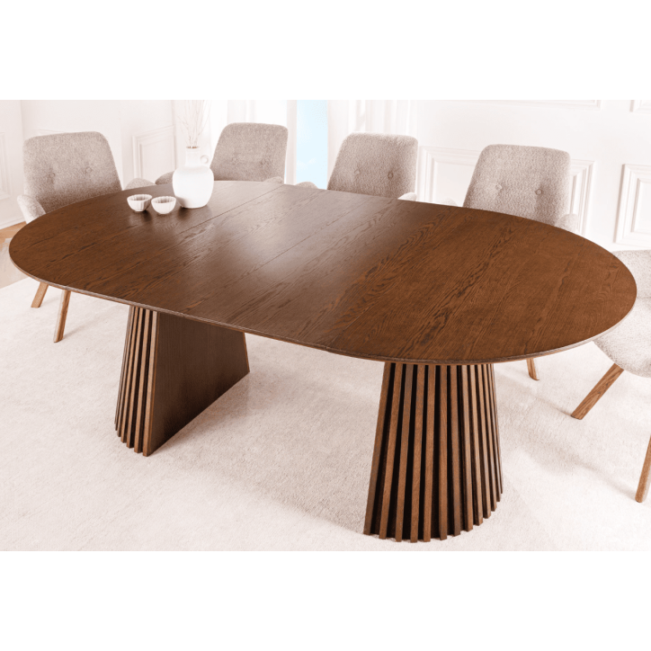 Table à manger VALHALLA WOOD ronde extensible