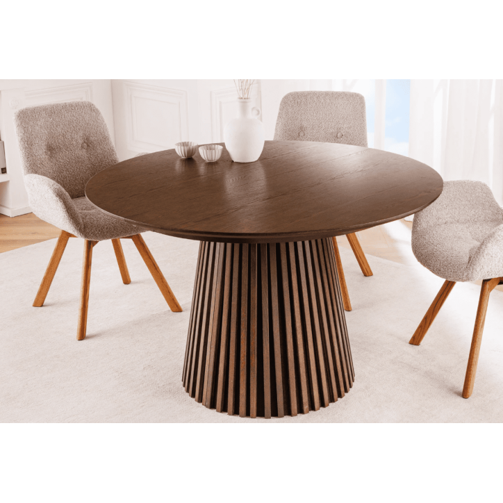 Table à manger VALHALLA WOOD ronde extensible