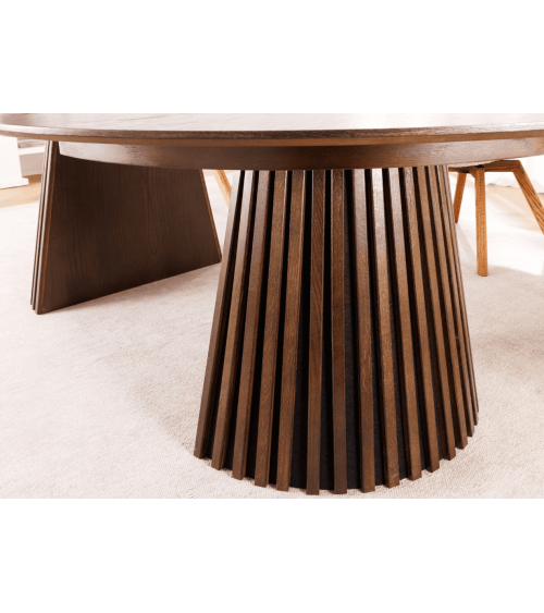 Table à manger VALHALLA WOOD ronde extensible